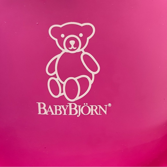 Baby Bjorn Pink and Green Soft Bib Set of 2 - Picture 5 of 11